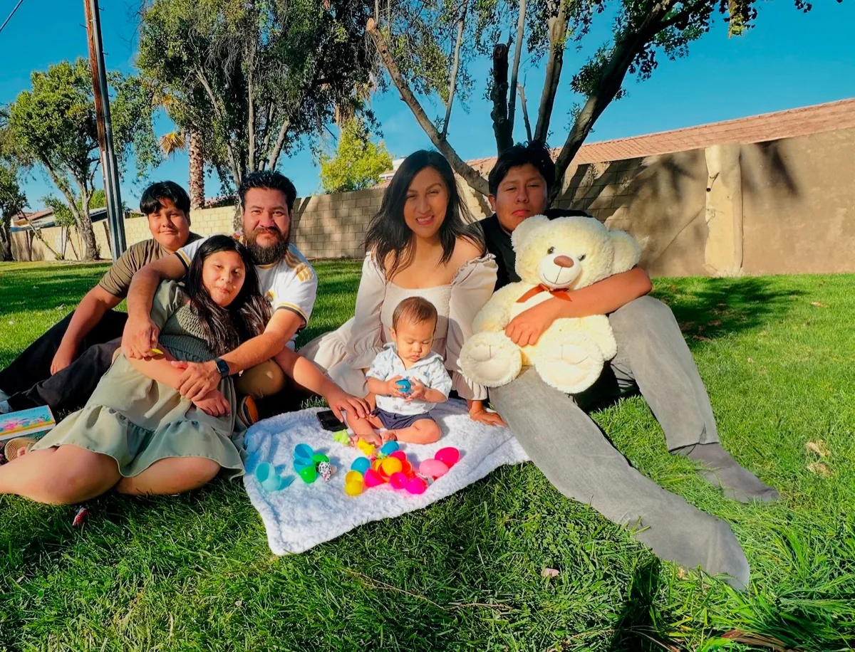 Familia en evento